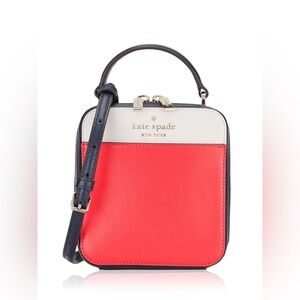 Kate Spade, Vanity Crossbody, Daisy Color block, Red Multi